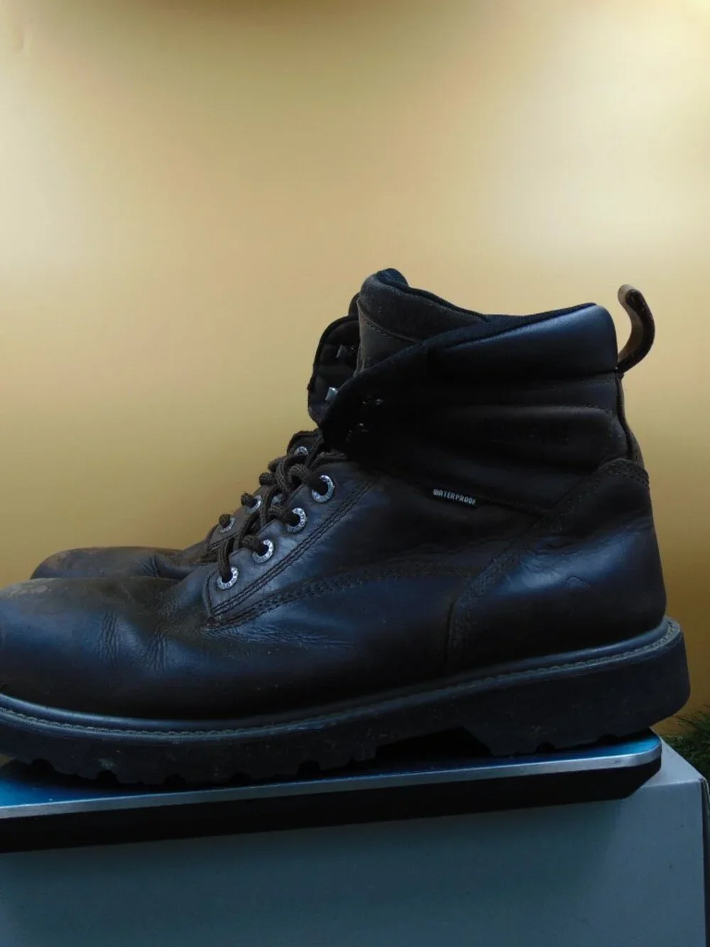 Share Wolverine Floorhand Steel Toe, Waterproof, Lace up Boots Men’s Sz 12EW. W1